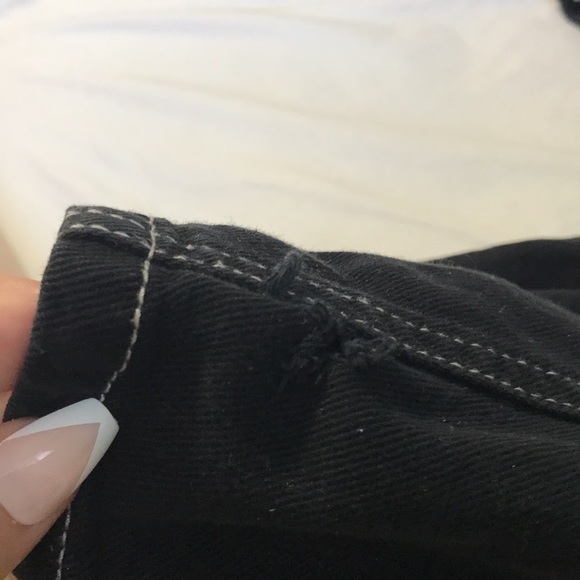 garage black and white stitching carpenter pants !! - Picture 5 of 5